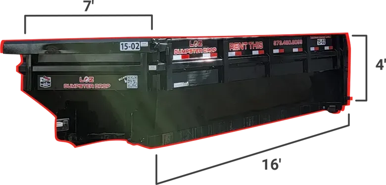 15 yard roll off dumpster rental in Lake Ozark MO