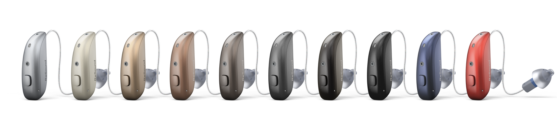 ReSound Sensia microRIE shown in available colors