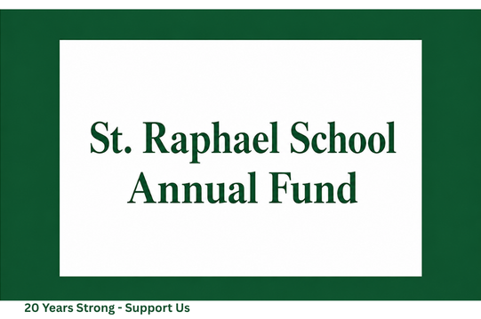 A logo for st. raphael school wings multi-event sponsorship