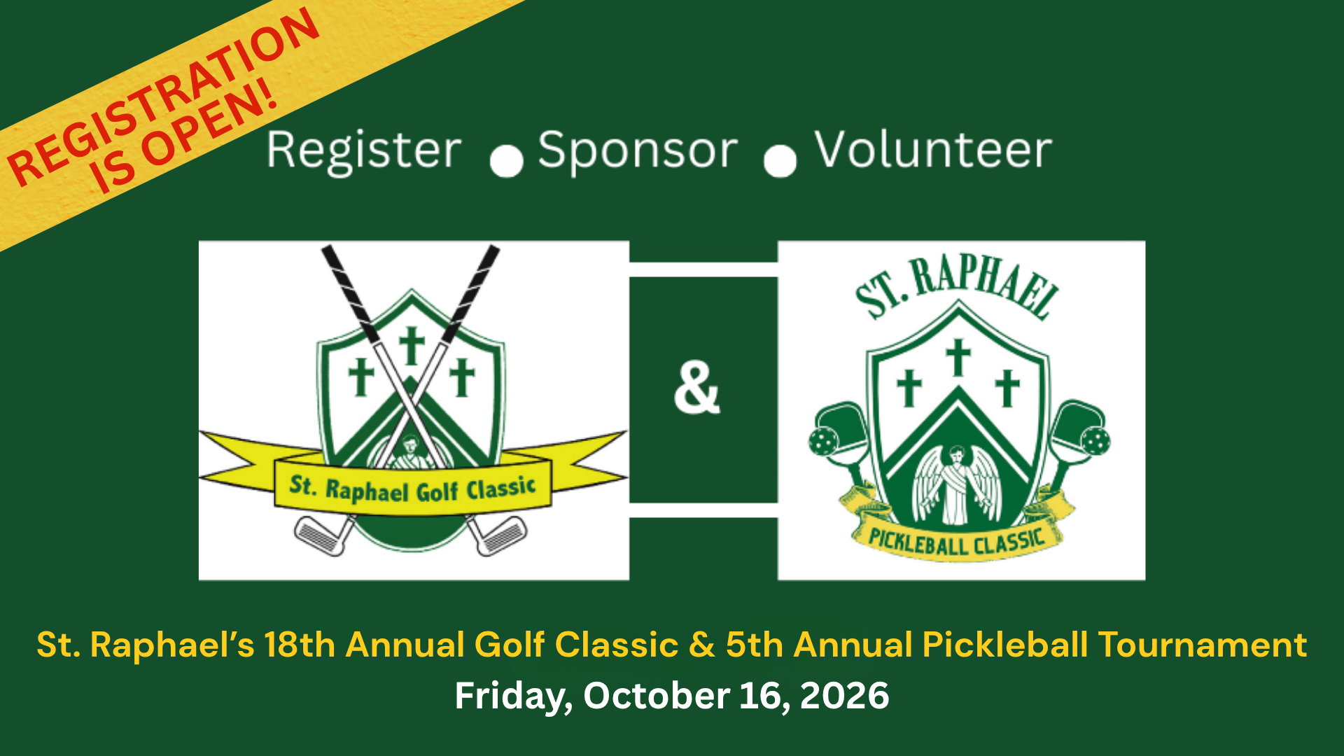 Annual Golf and Pickleball Tournament: Save the date 2026