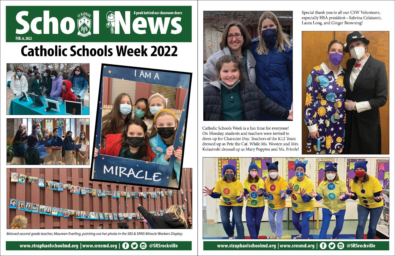 School news catholic schools week 2022 with a collage of photos