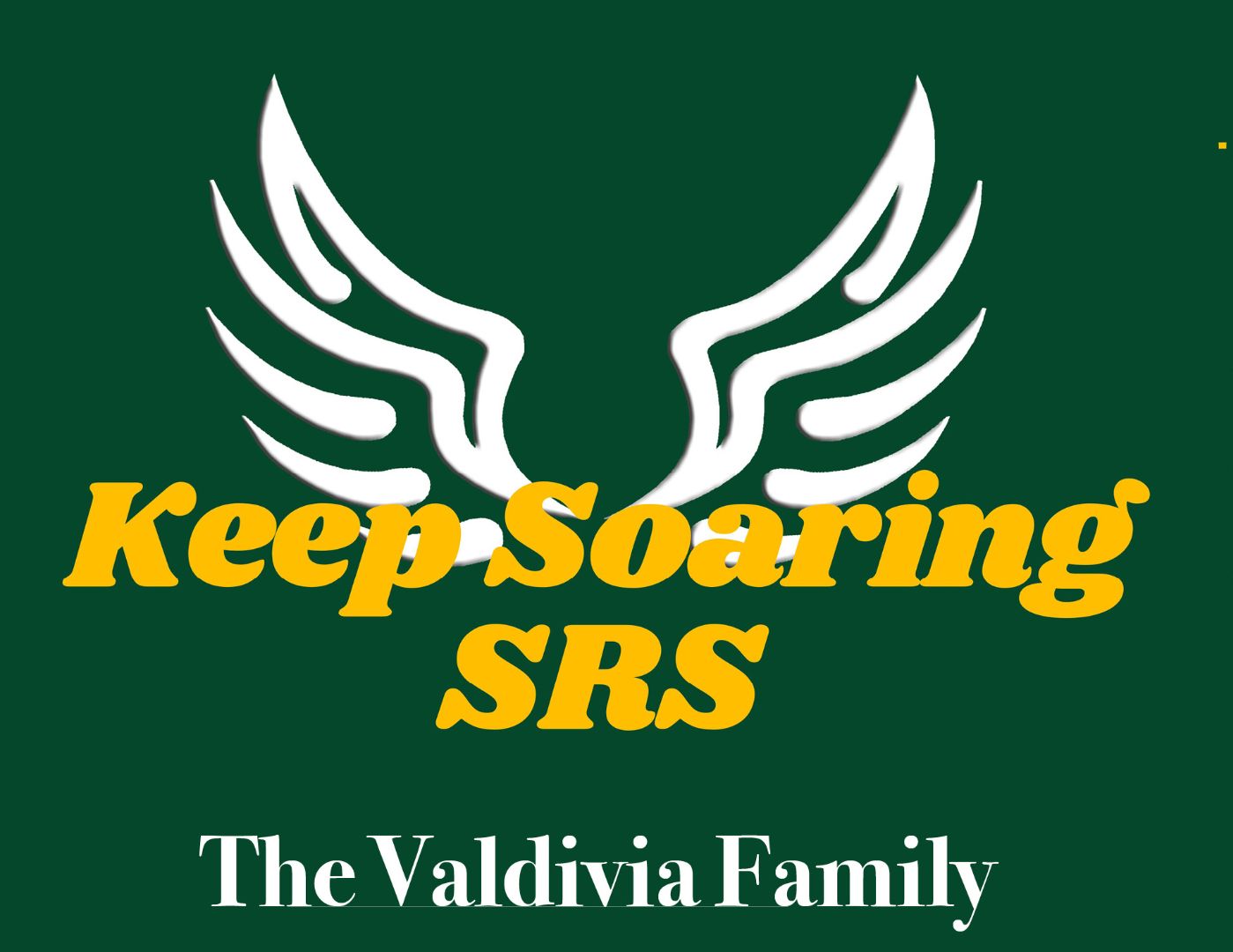 A logo for keep soaring srs the valdivia family