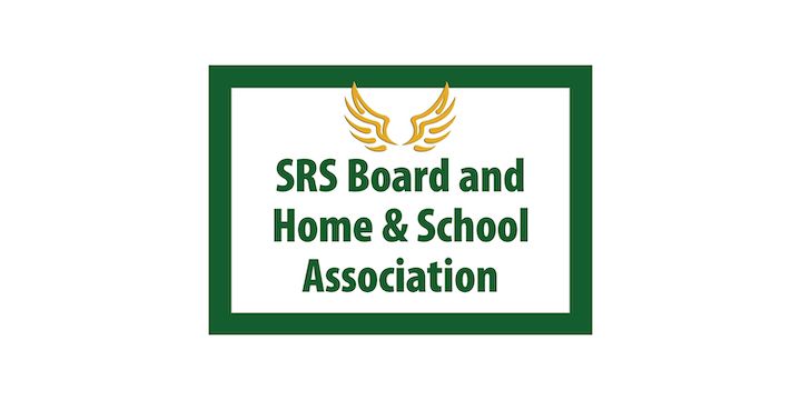 The logo for the srs board and home and school association
