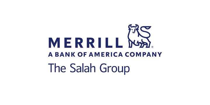 The logo for merrill a bank of america company the salah group