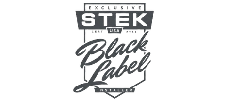 STEK Black PPF installer badge logo in black, white, and gray with “Exclusive” and “USA” text