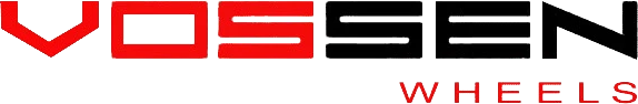 Vossen Wheels logo in red and black on a white background
