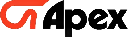 Apex logo with a red stylized “A” and black “pex” text on a white background