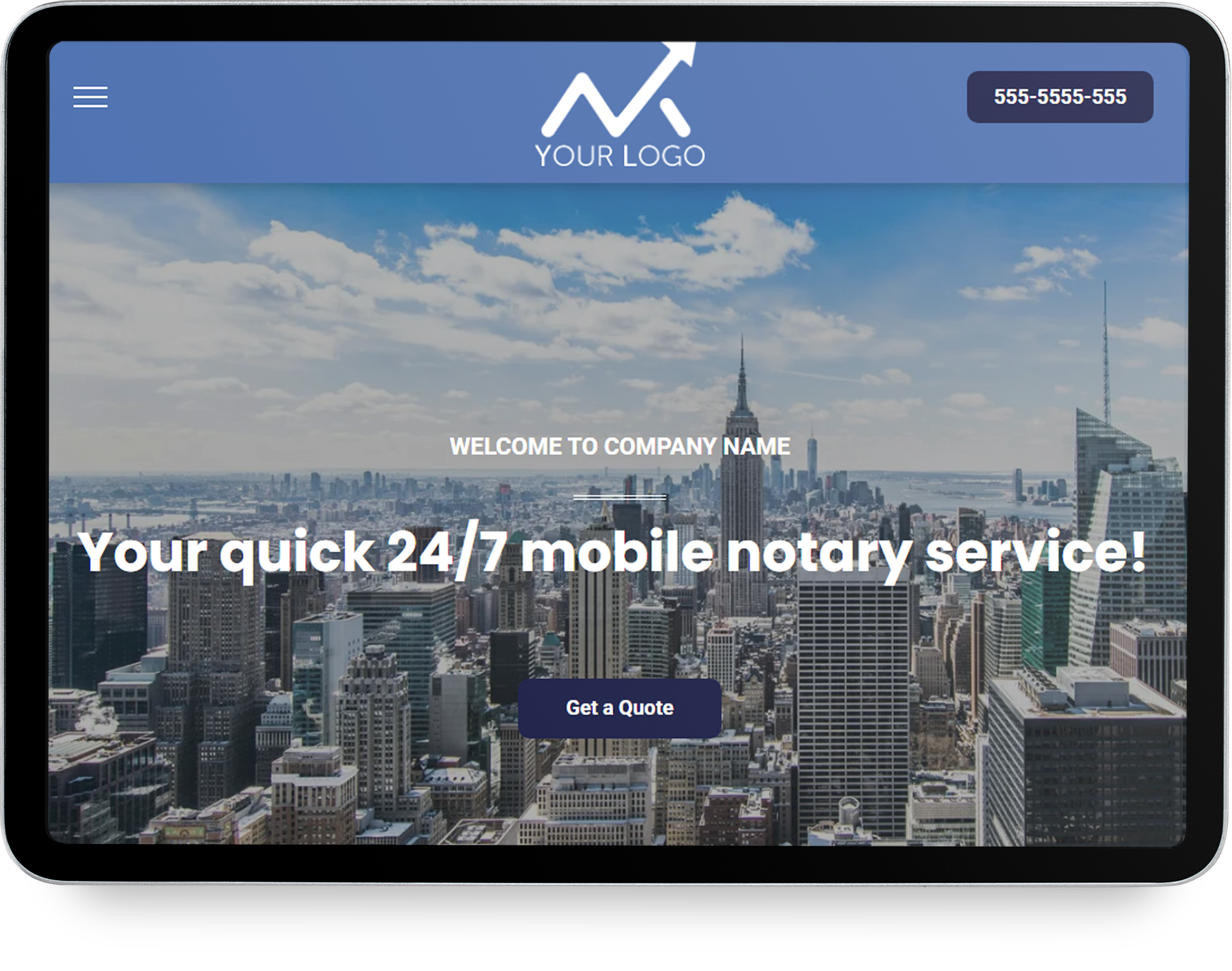 Business Templates -Notary -Mighty Websites
