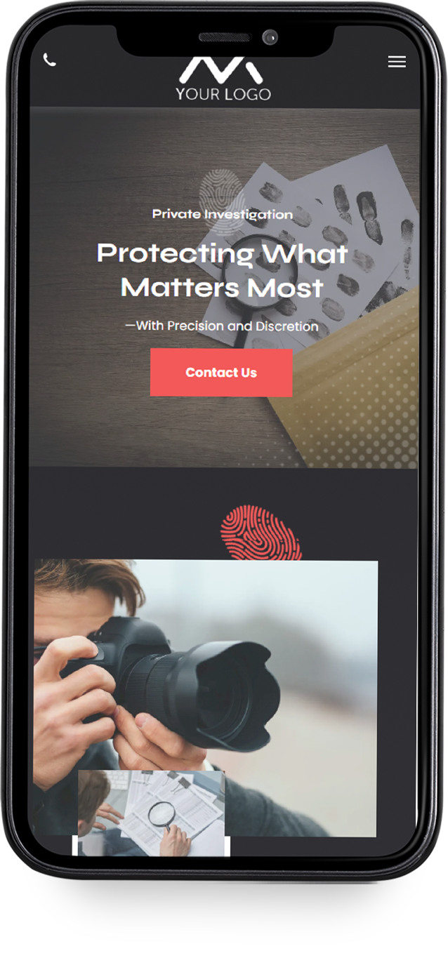 Business Templates -Private Investigator-Mighty Websites