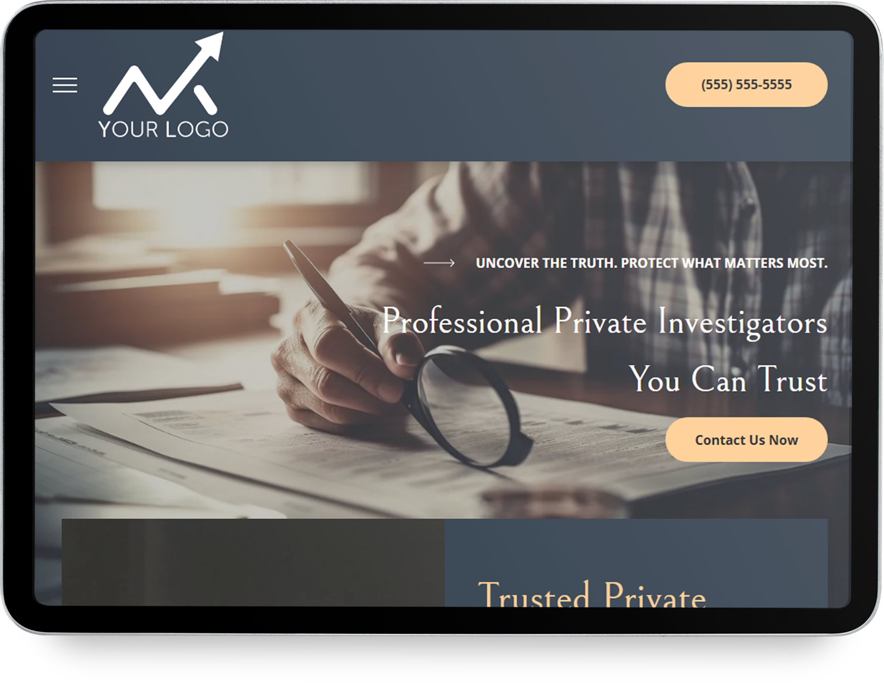 Business Templates -Private Investigator-Mighty Websites