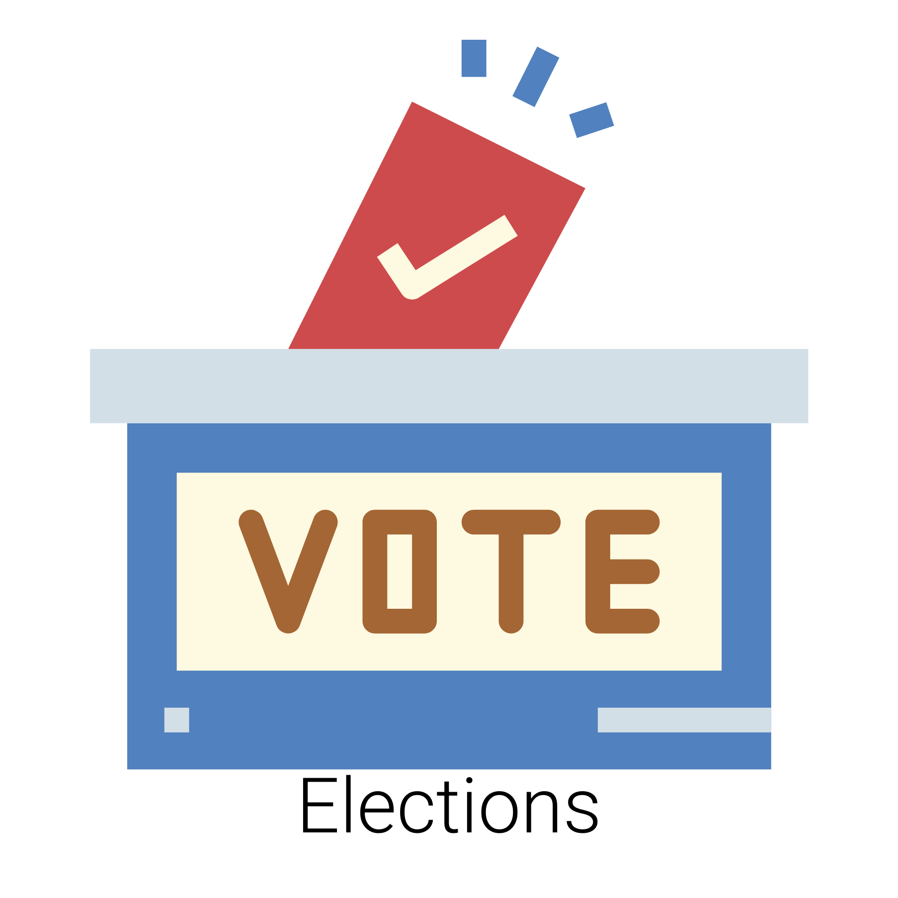 Voting box with 