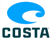 Costa logo with a blue wave above bold black text on a white background