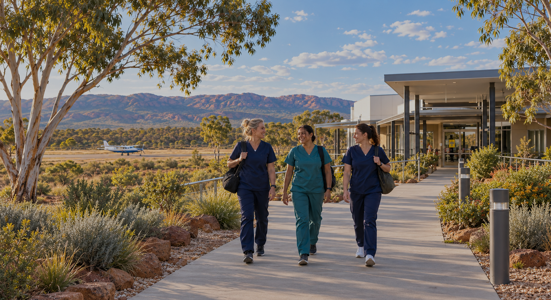 Travel nurse working in regional Australia