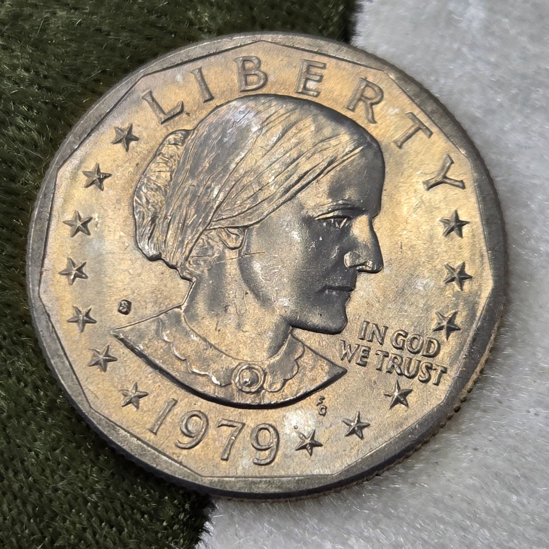 1979-S Susan B. Anthony dollar Error
