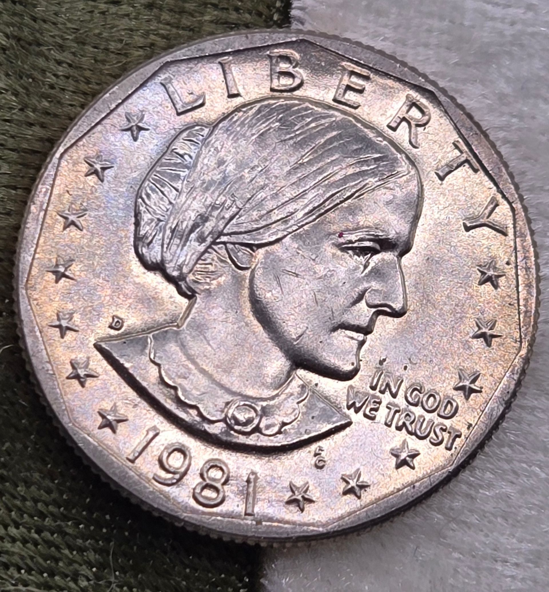 1981-D Susan B. Anthony dollar