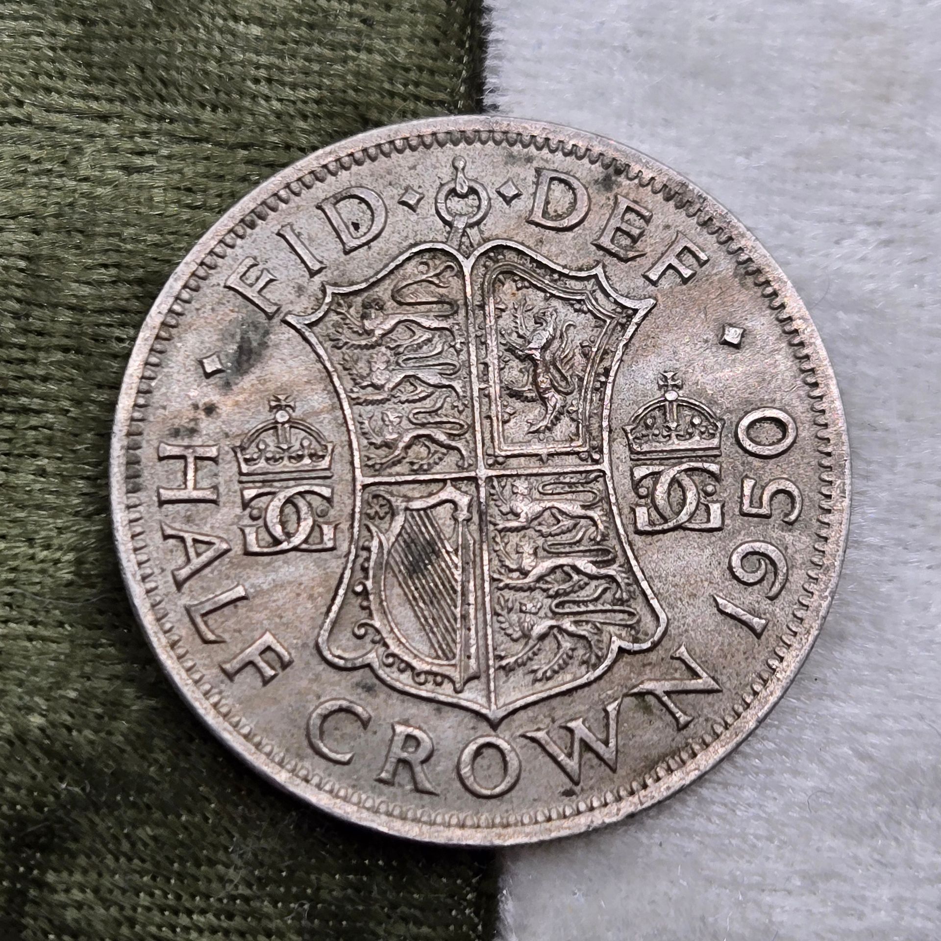 1950 Half Crown, United Kingdom