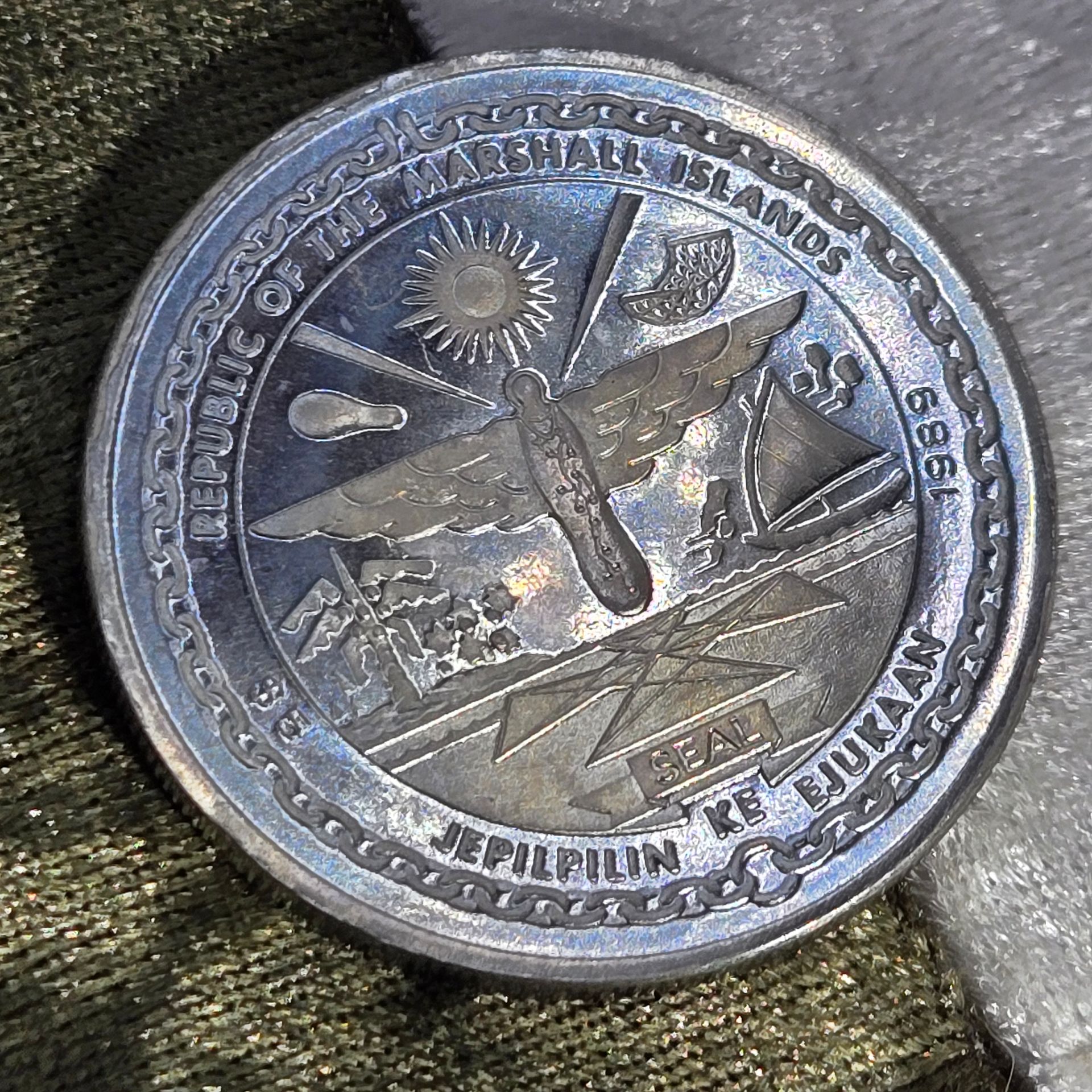 Commemorative Five-Dollar Coin , Republic of Marshall Islands