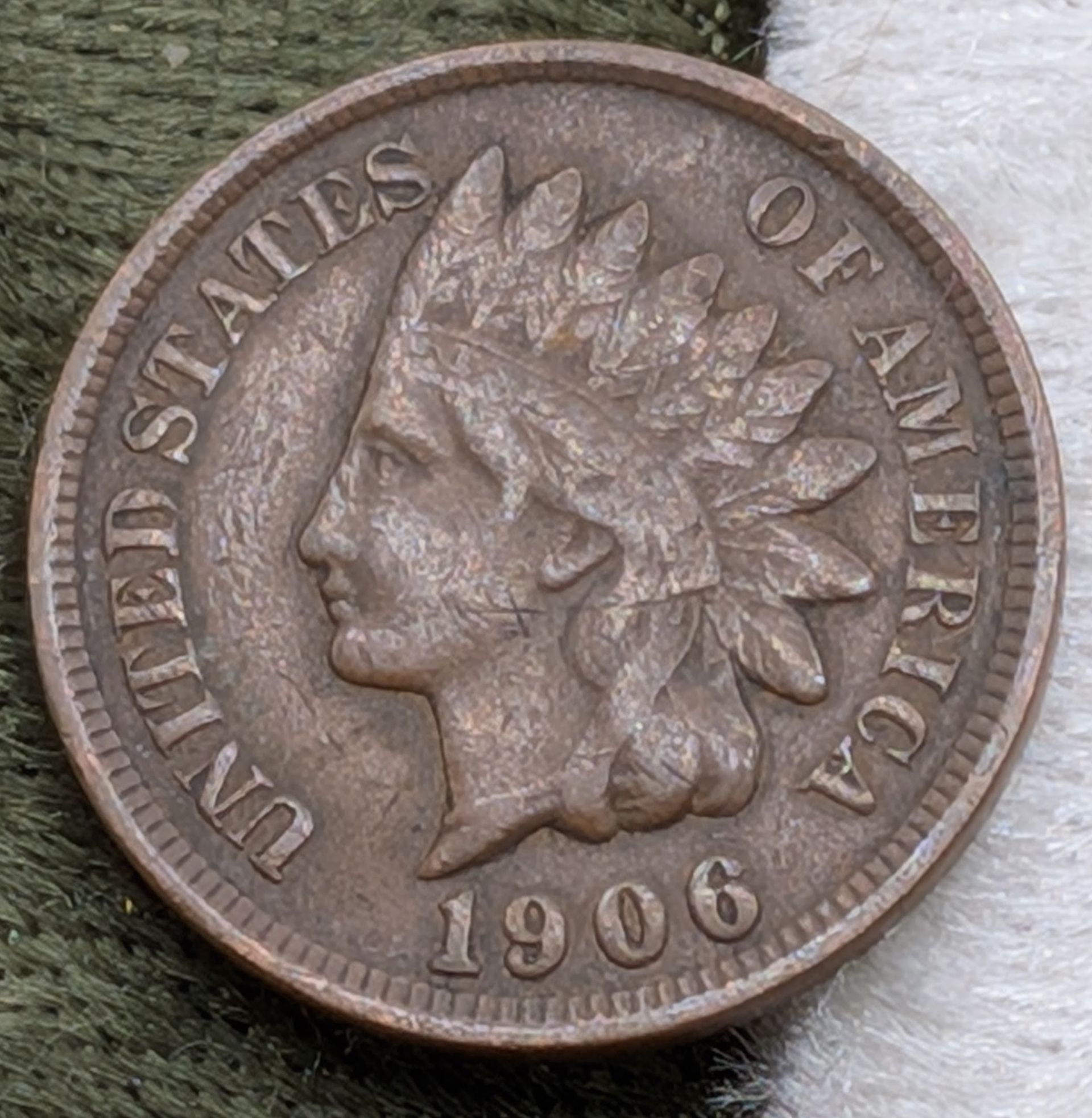 1906 Indian Head cent
