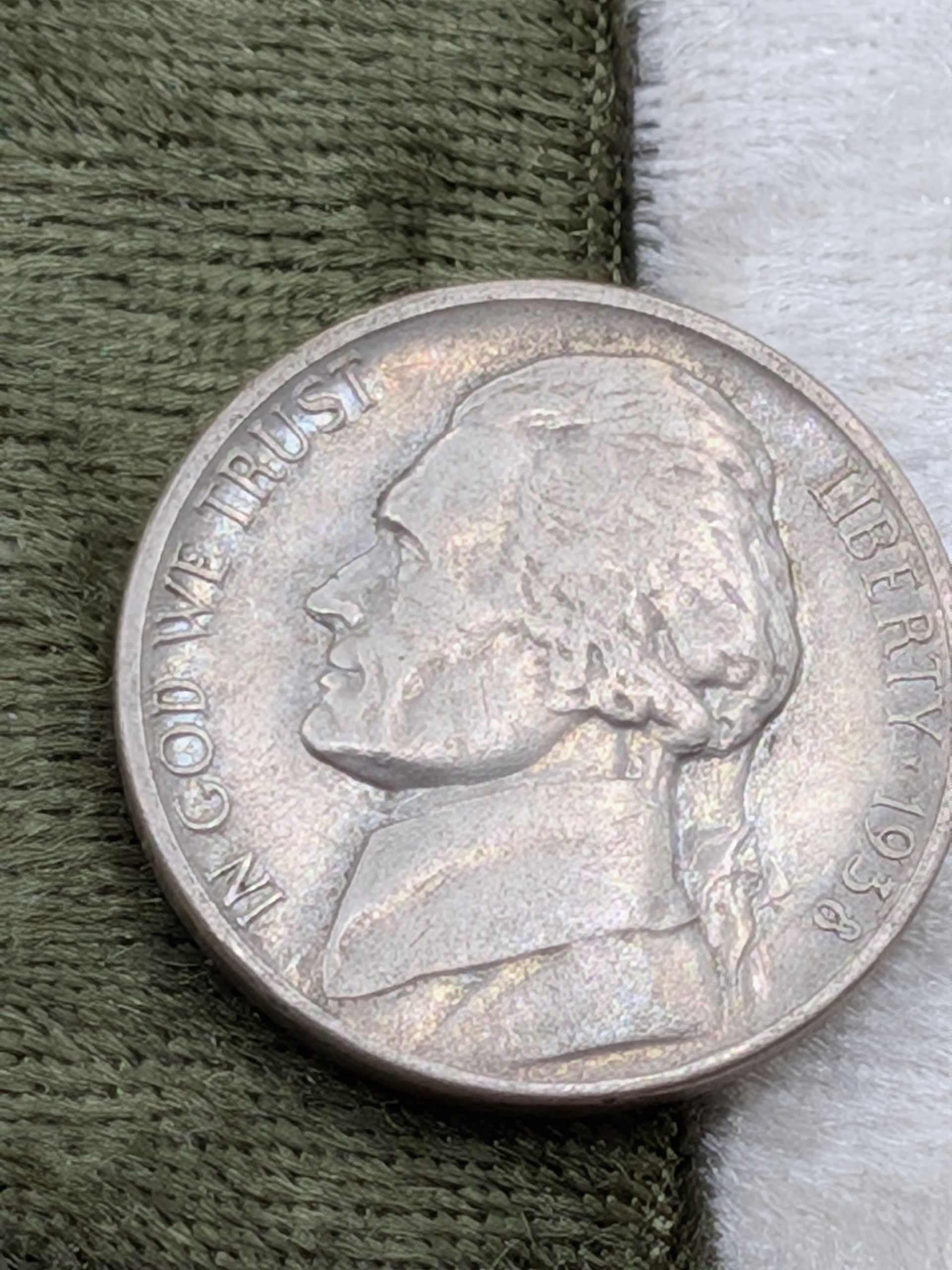 1938 Jefferson nickel