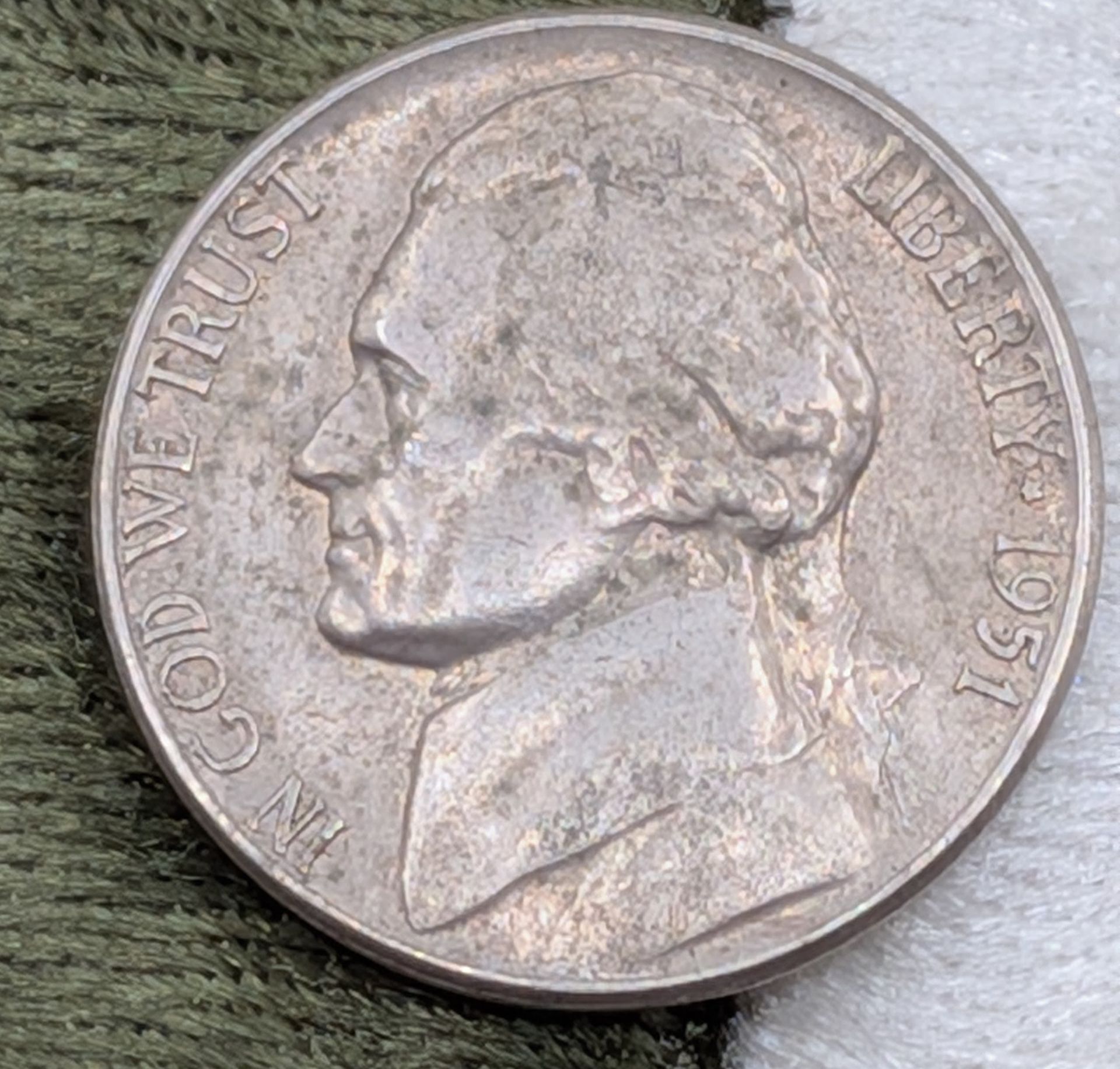 1951 Jefferson nickel