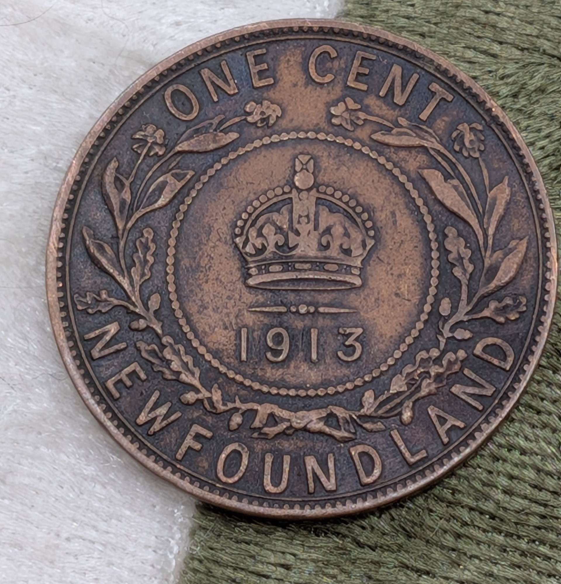 1913 Newfoundland One Cent
