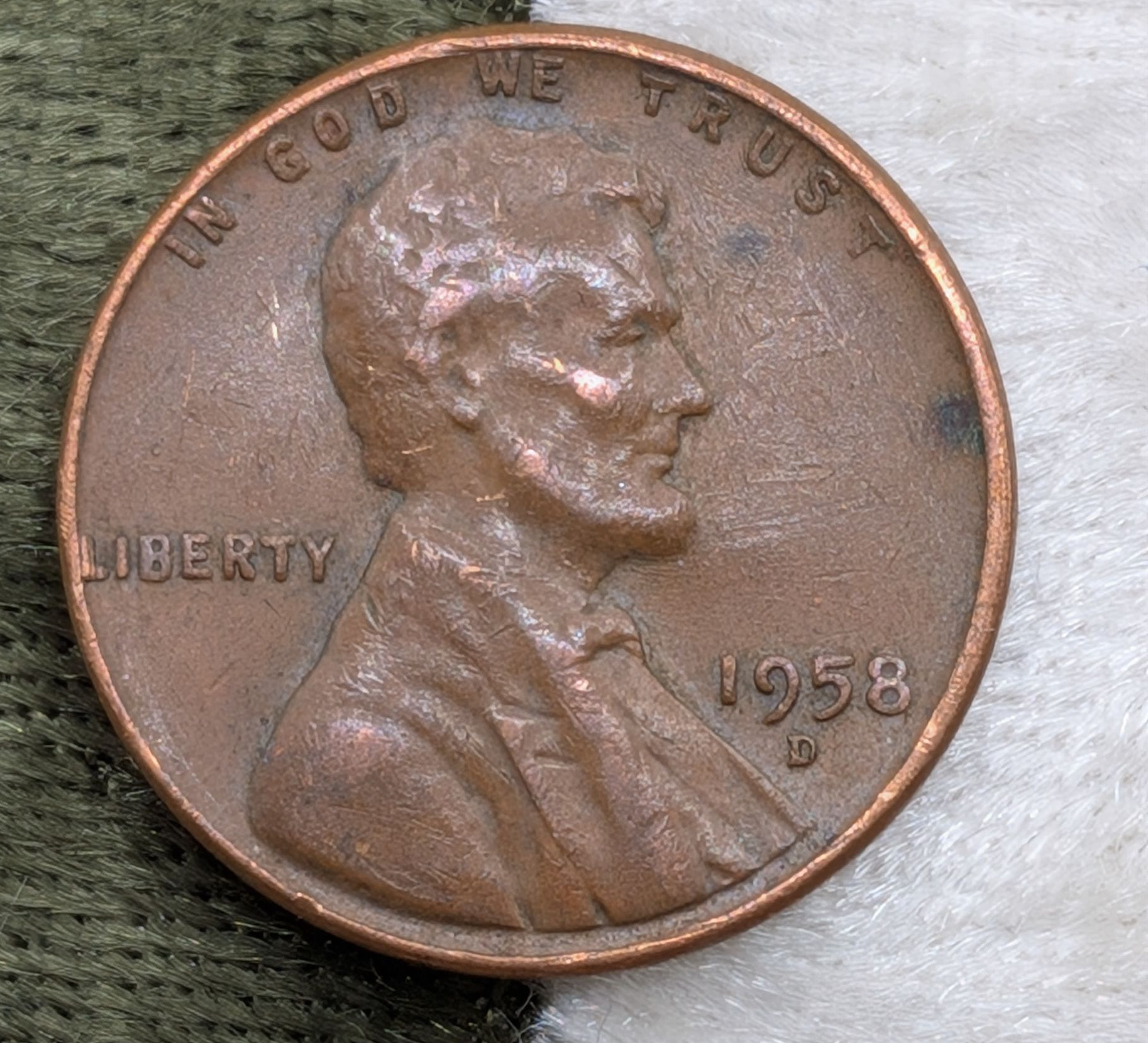1958-D Lincoln Wheat cent