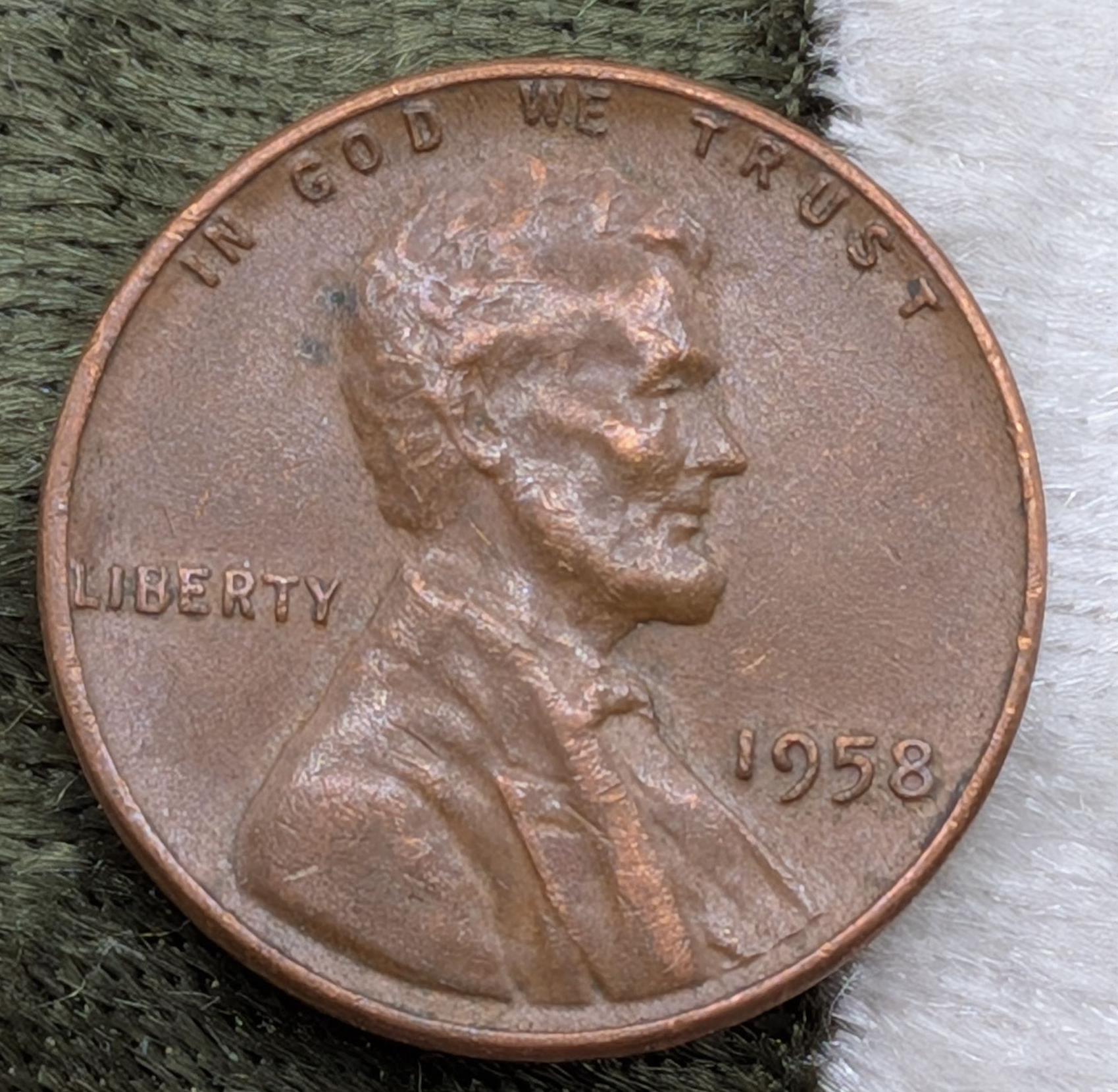 1958 Lincoln Wheat cent