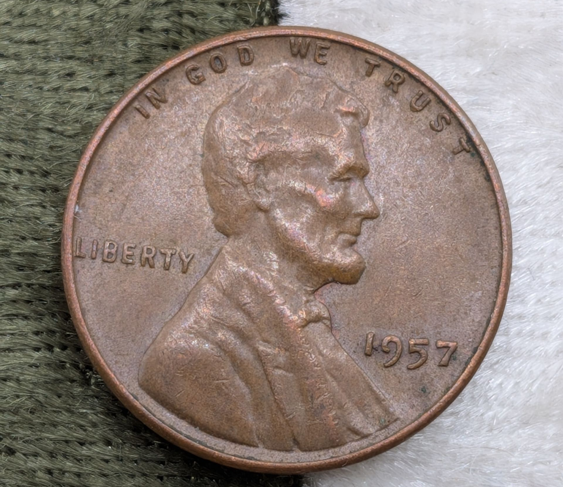 1957 Lincoln Wheat cent