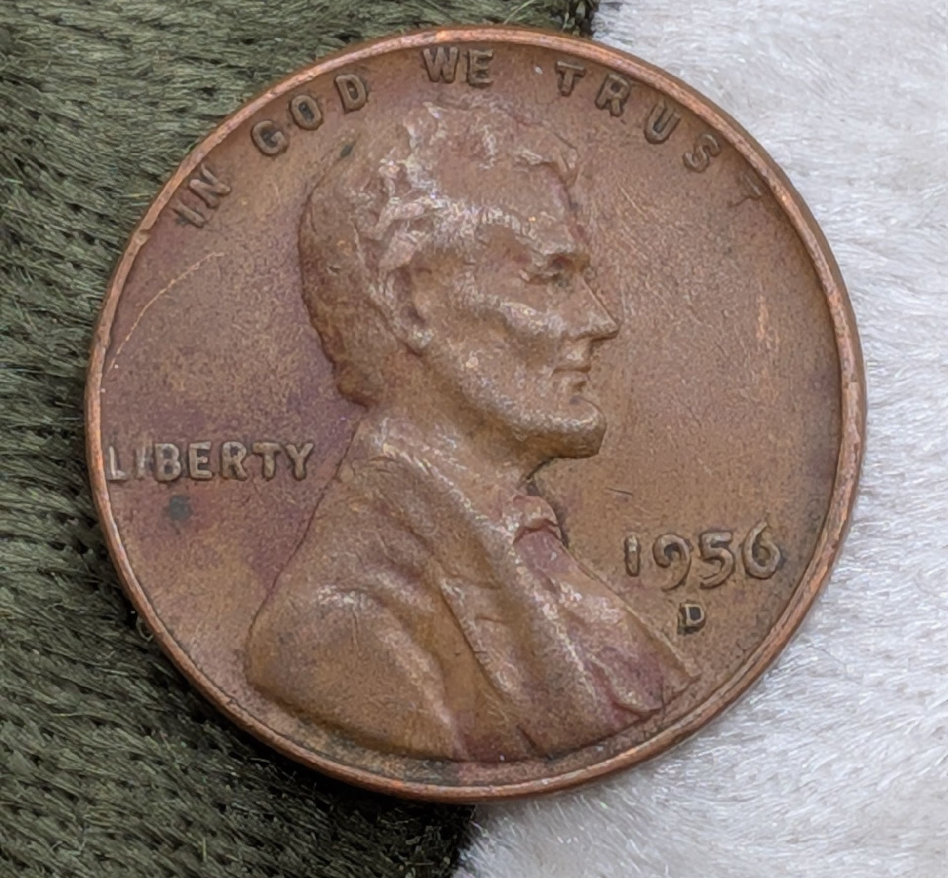 1956-D Lincoln Wheat cent