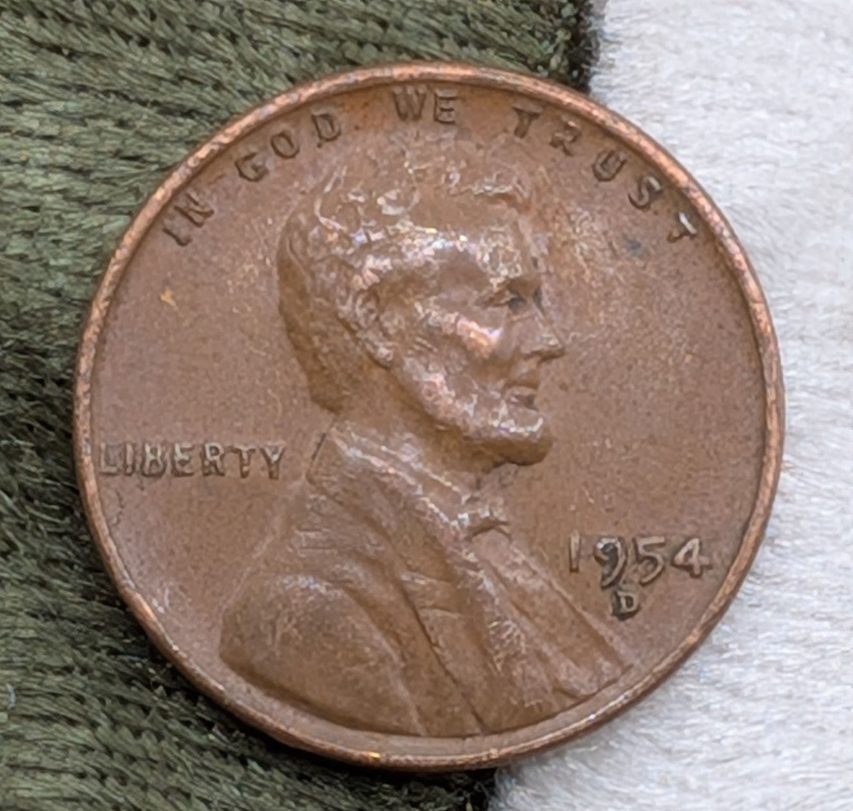 1954-D Lincoln Wheat cent