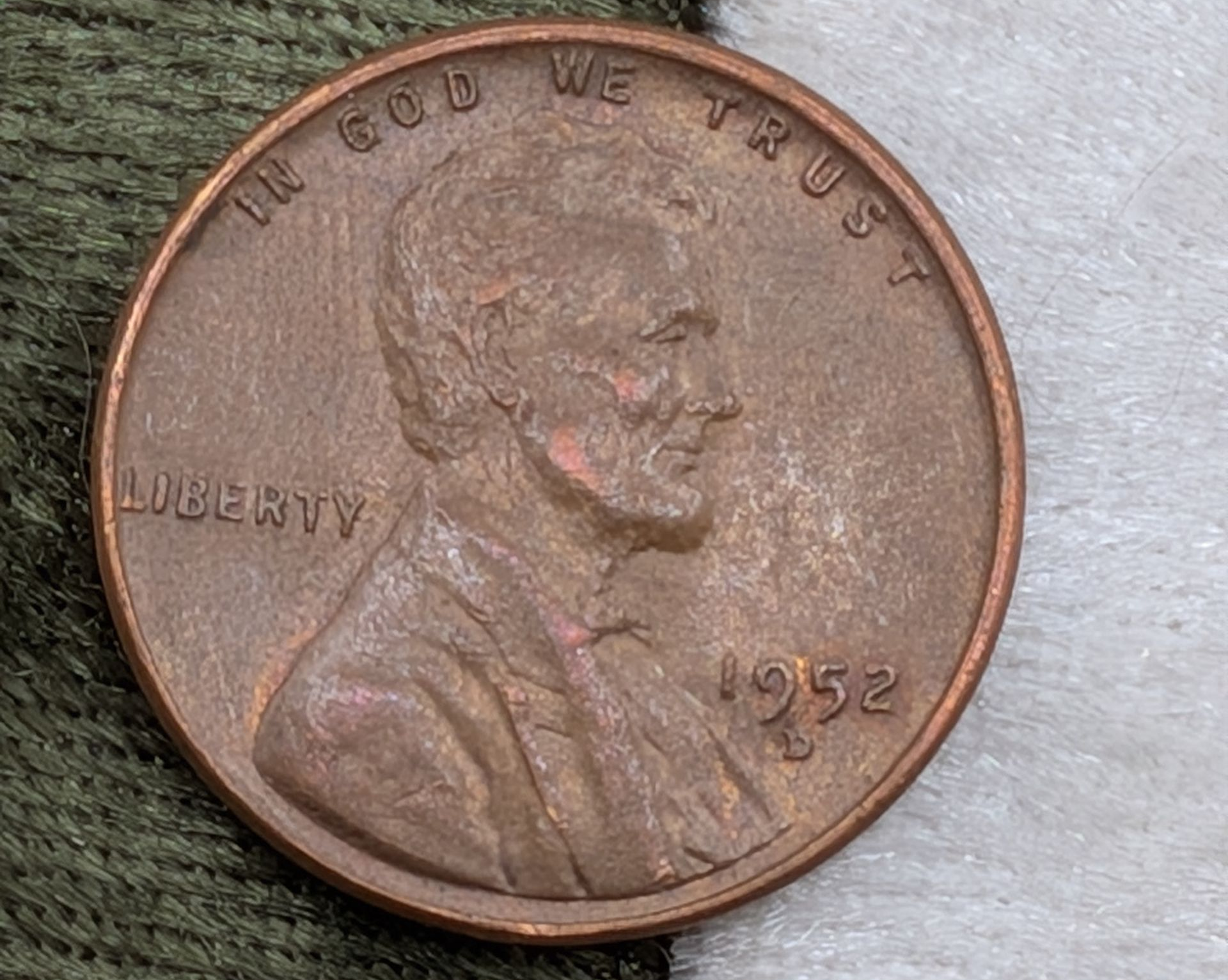 1952-D Lincoln Wheat cent