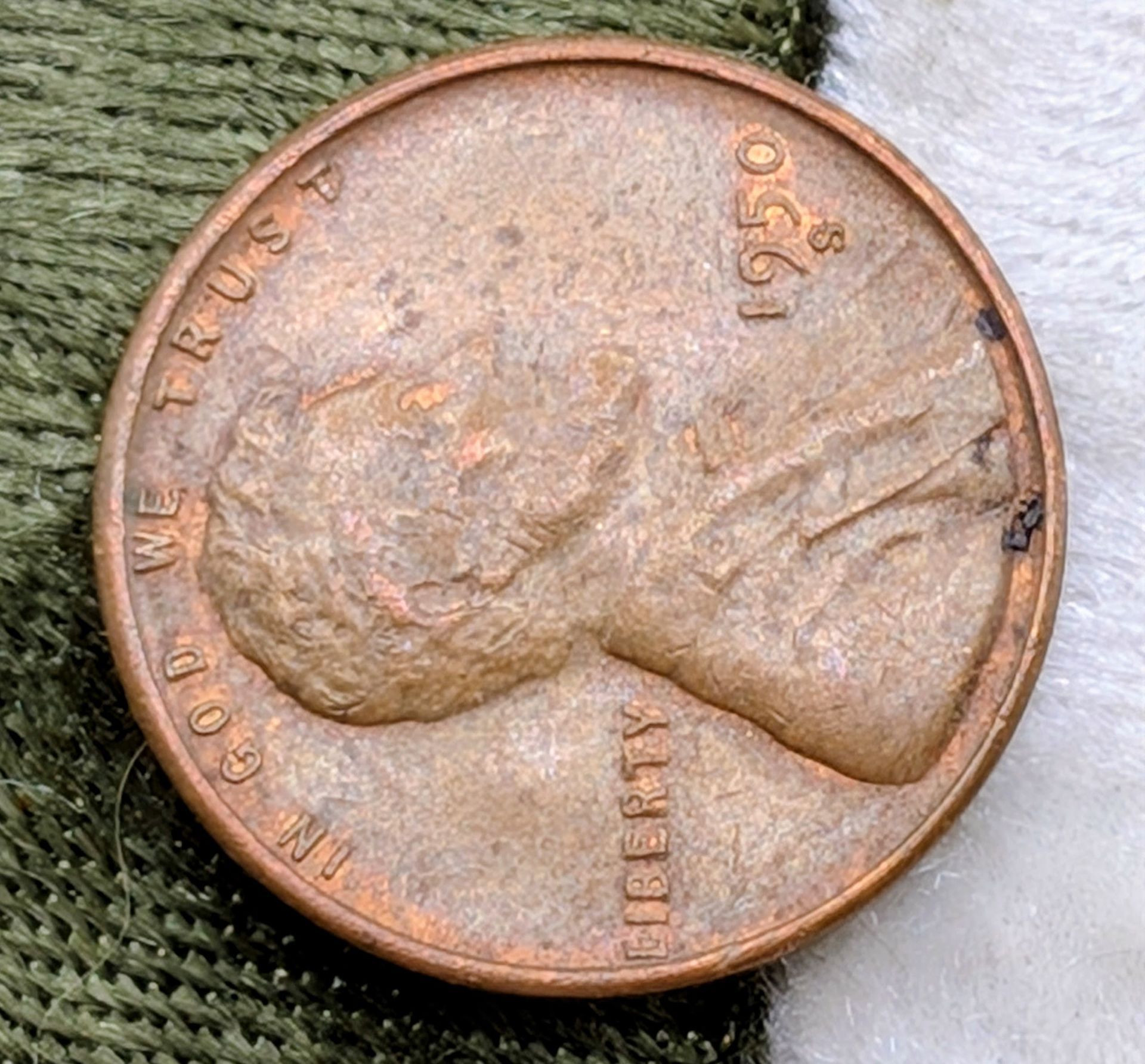 1950-S Lincoln Wheat cent