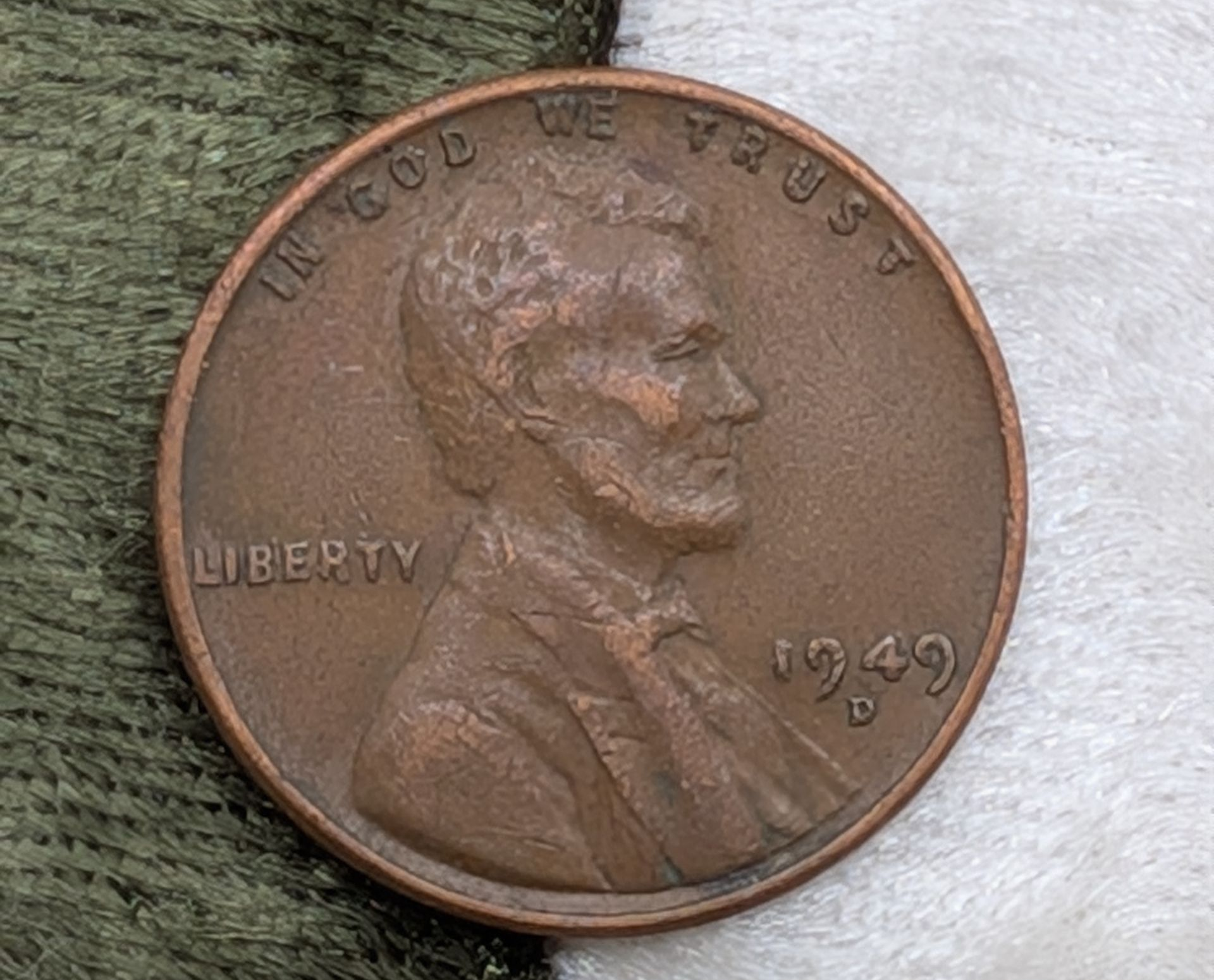 1949-D Lincoln cent