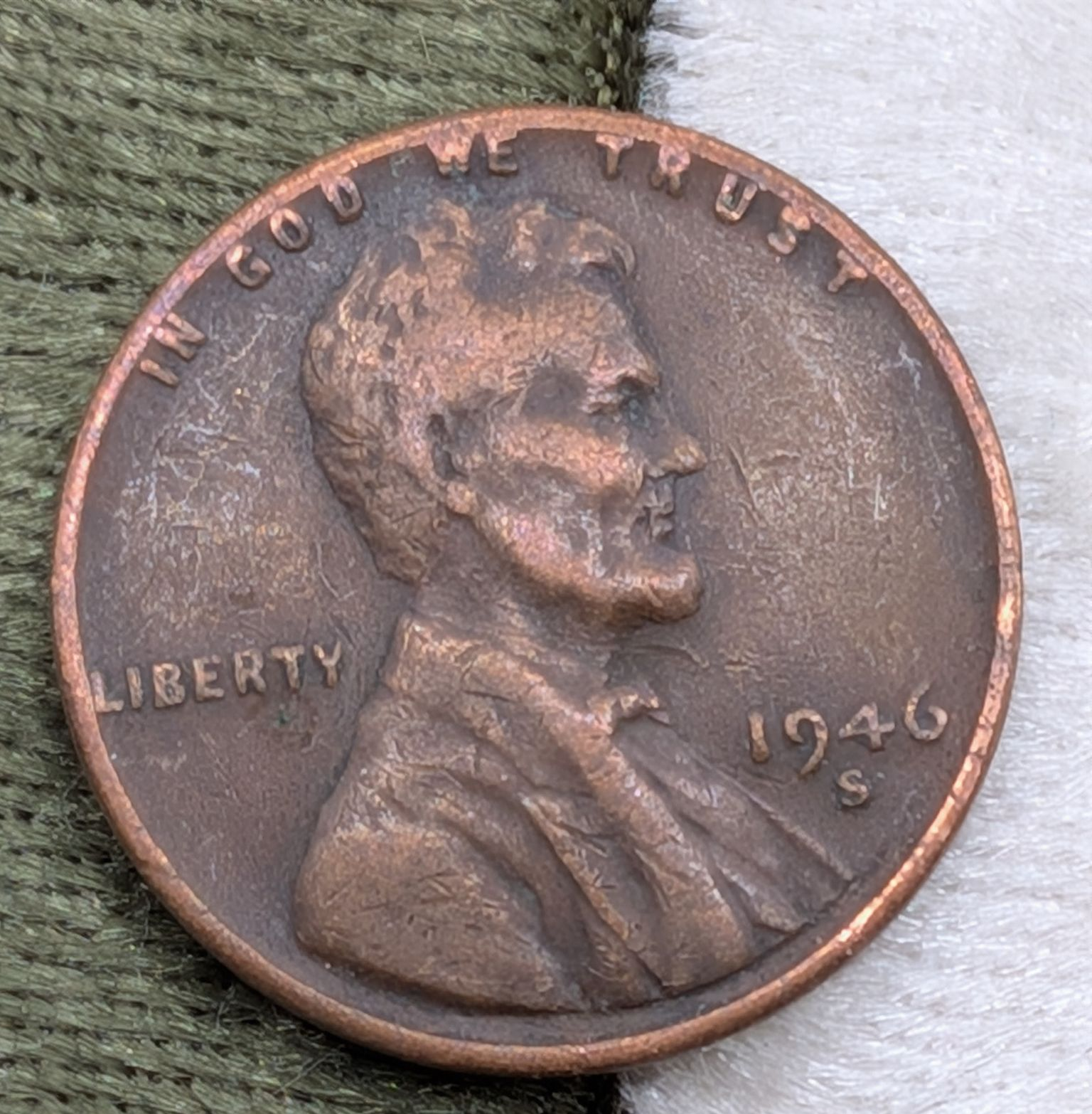 1946-S Lincoln Wheat cent