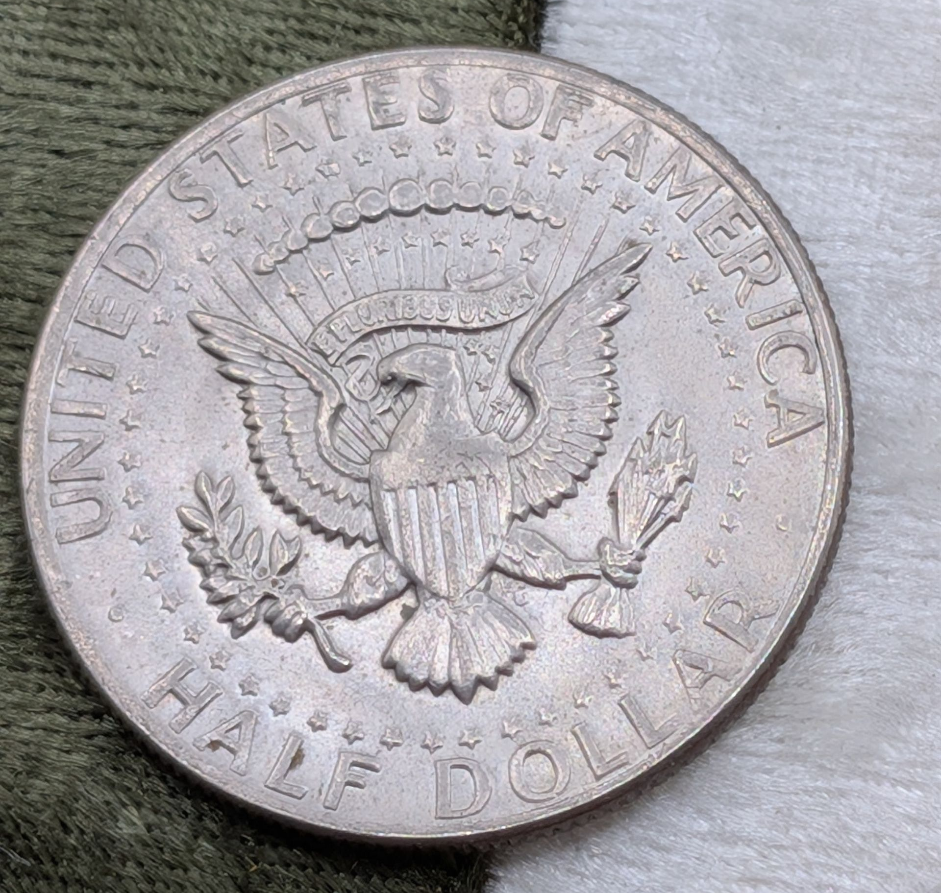 1974 Kennedy Half dollar faintly toned