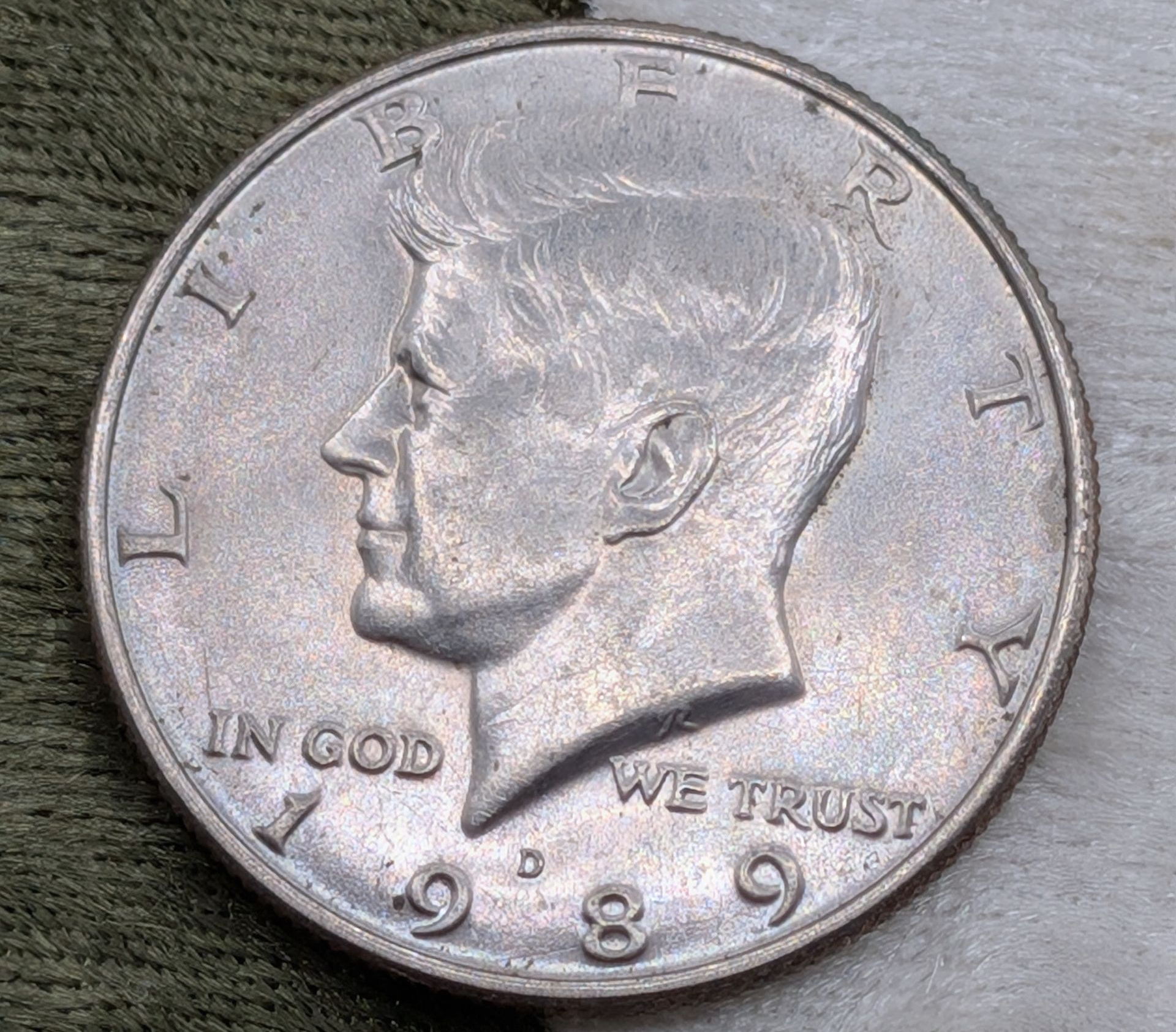1989-D Kennedy Half dollar