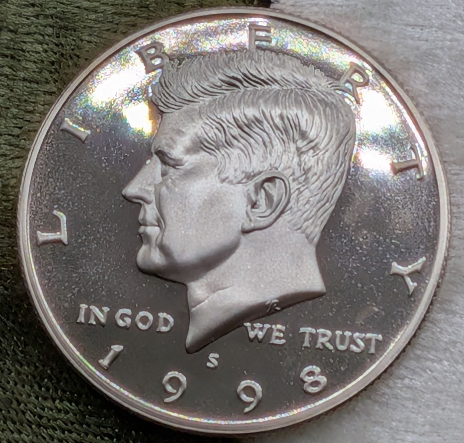 1998-S Kennedy Half dollar Proof