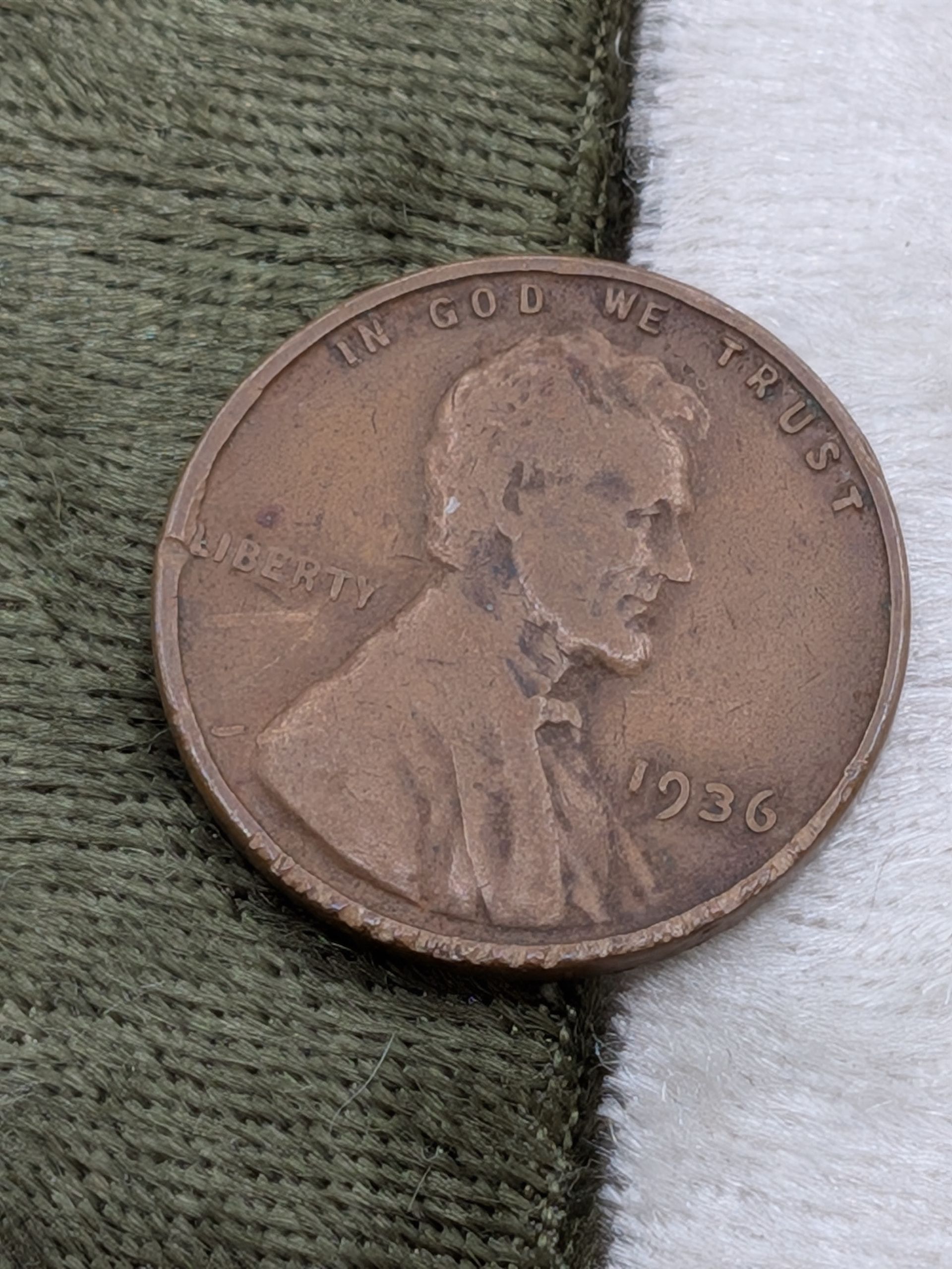 1936 Lincoln Wheat cent