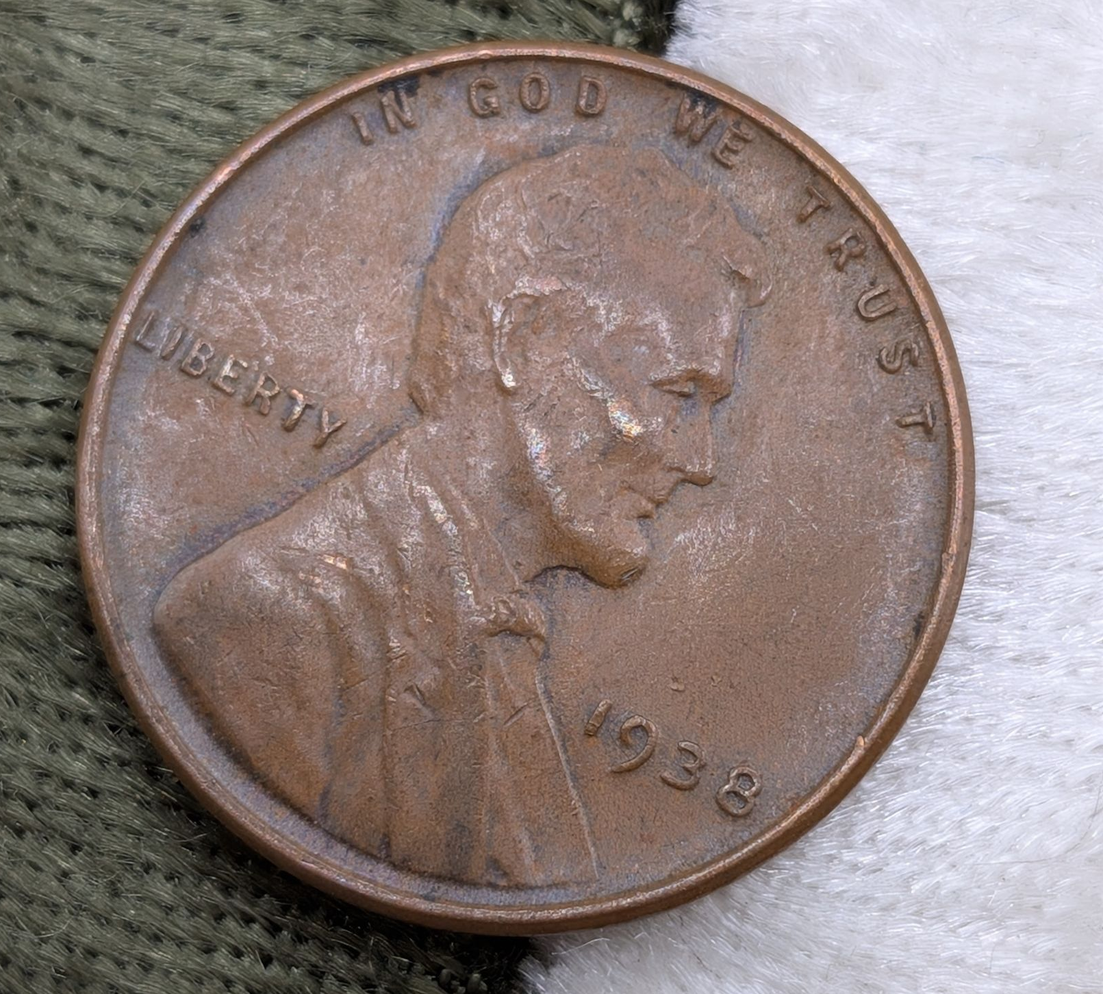 1938 Lincoln cent