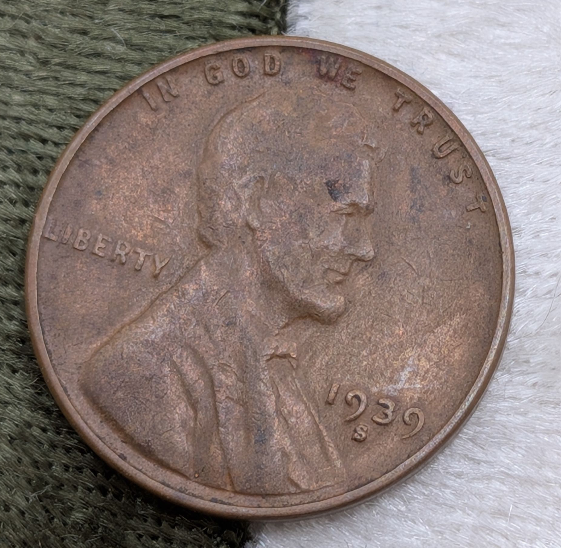 1939-S Lincoln Wheat cent