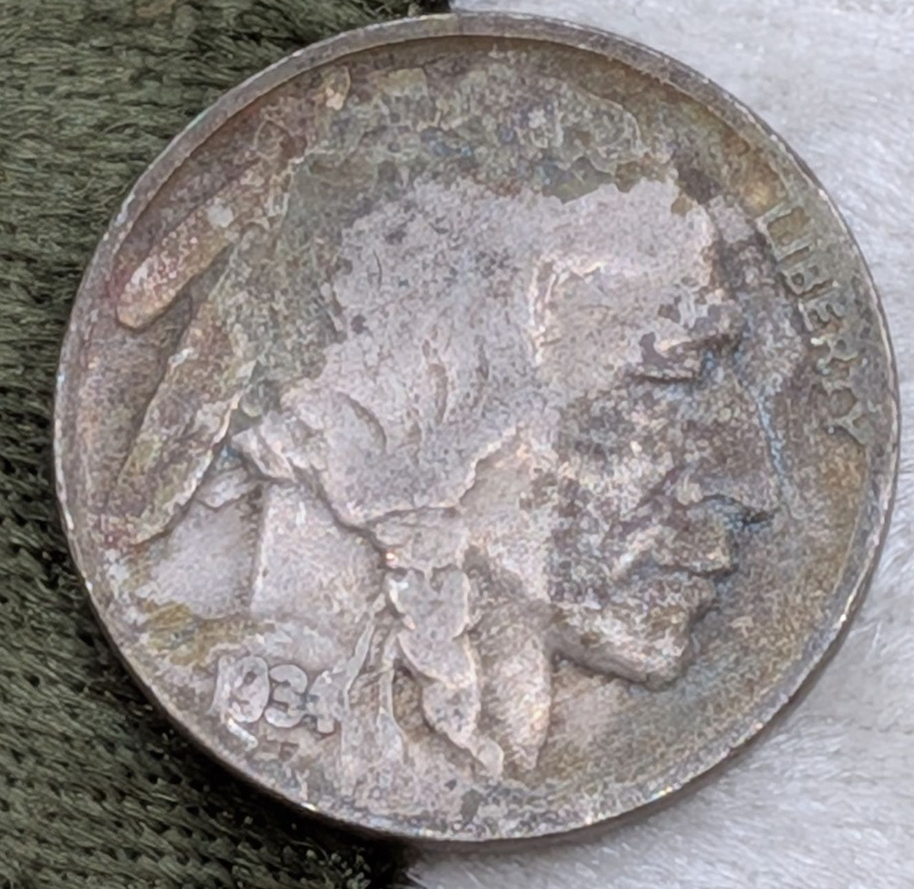 1934 Buffalo nickel
