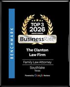 A badge that says `` avvo rating 9.1 superb top attorney family law ''.