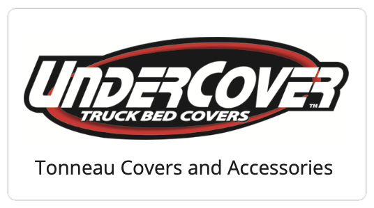 UnderCover Truck Bed Covers logo, red and black oval with white text: 
