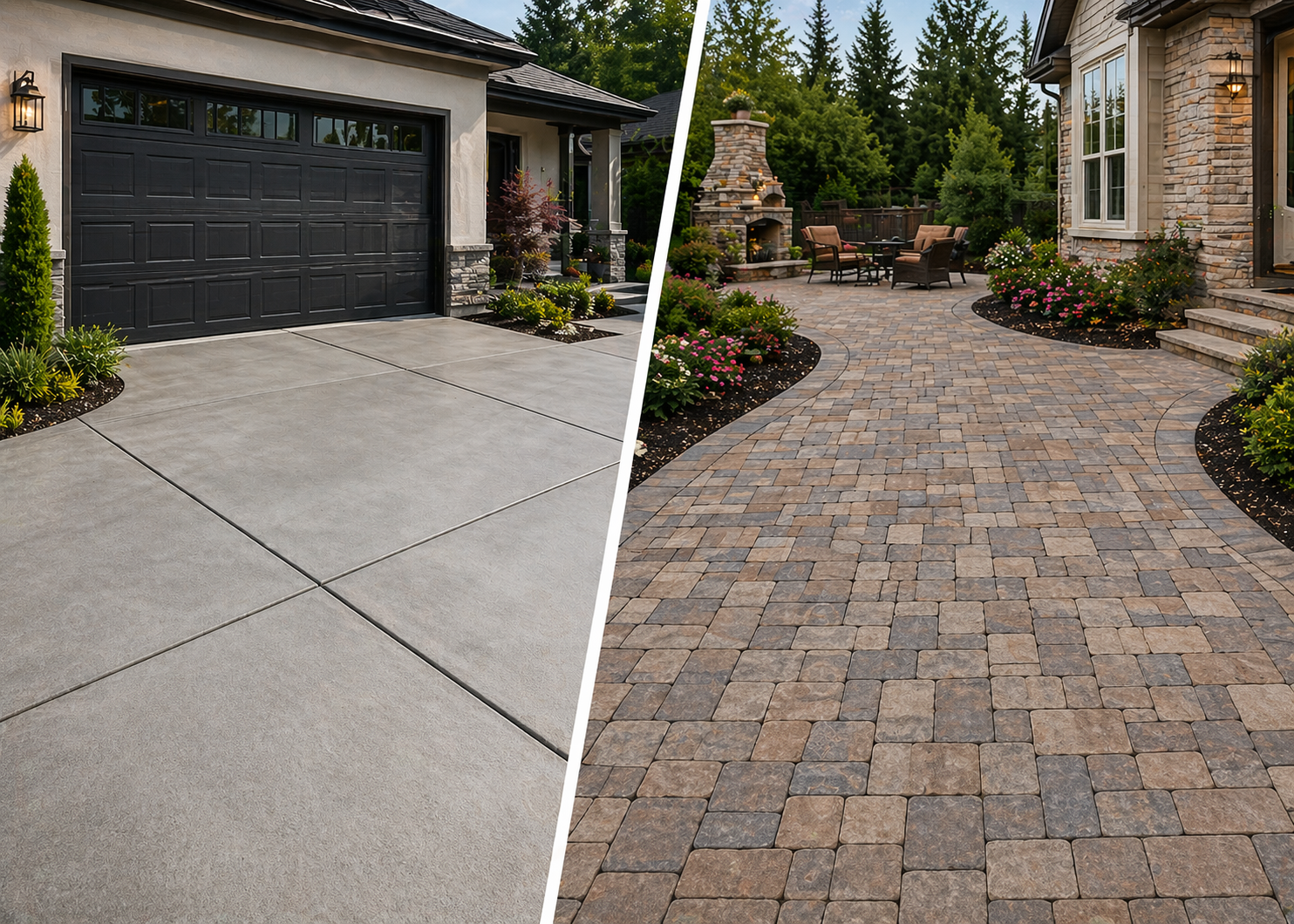 Concrete vs Pavers