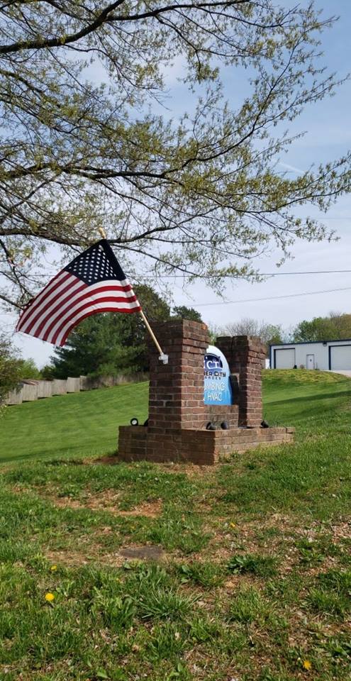 US Flag and Company Logo — Somerset, KY — Inner City Trades Inc.