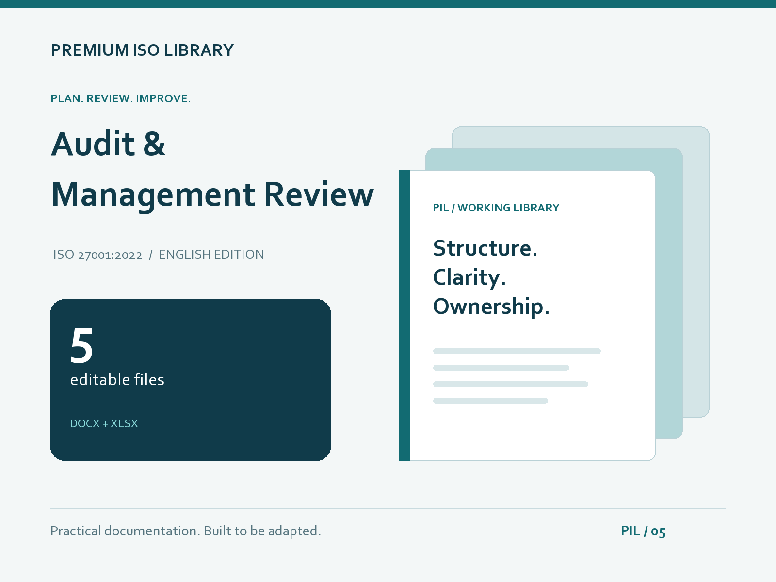 Internal Audit and Management Review Toolkit — 5 editable English files