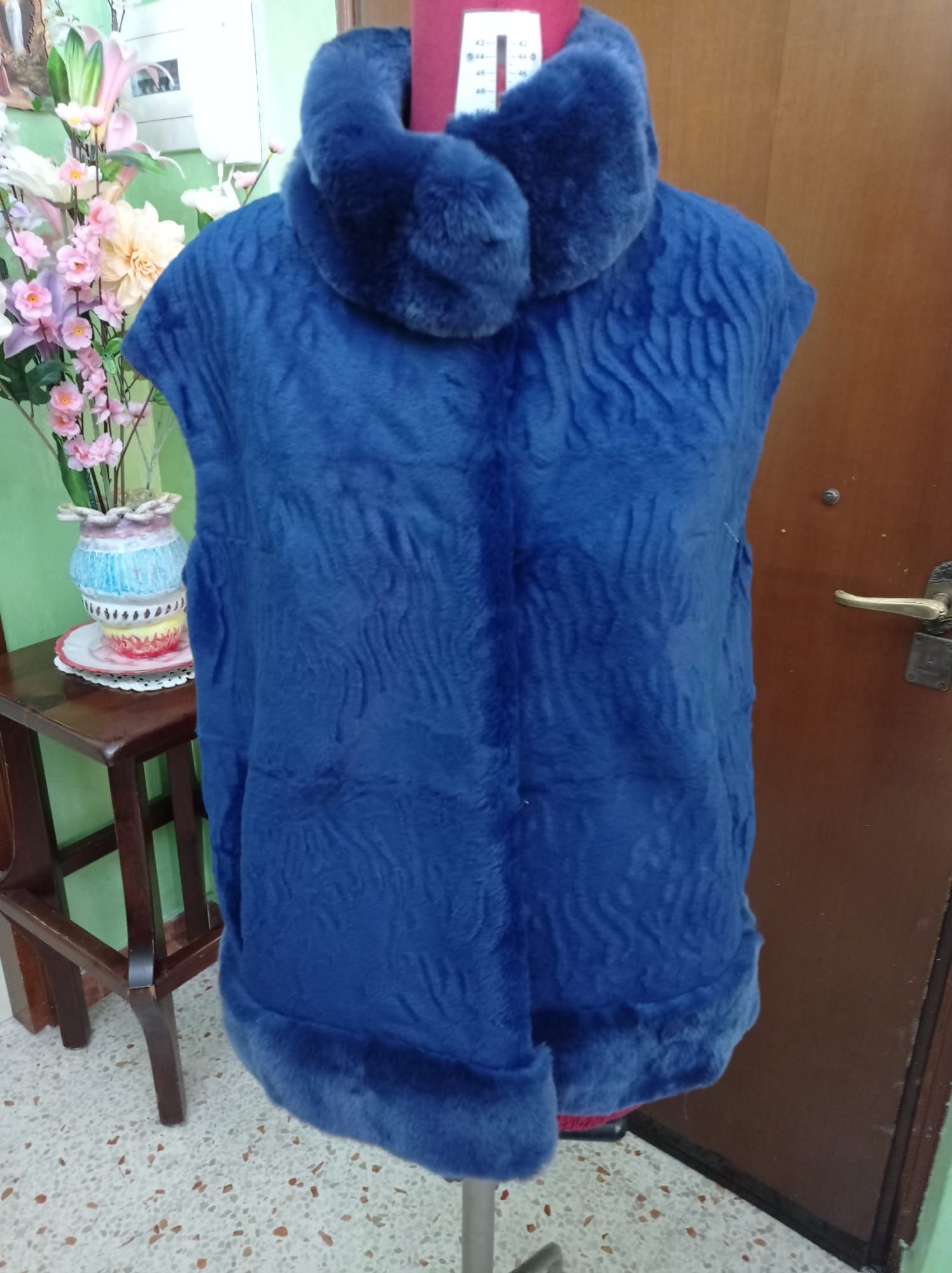 pelliccia blu