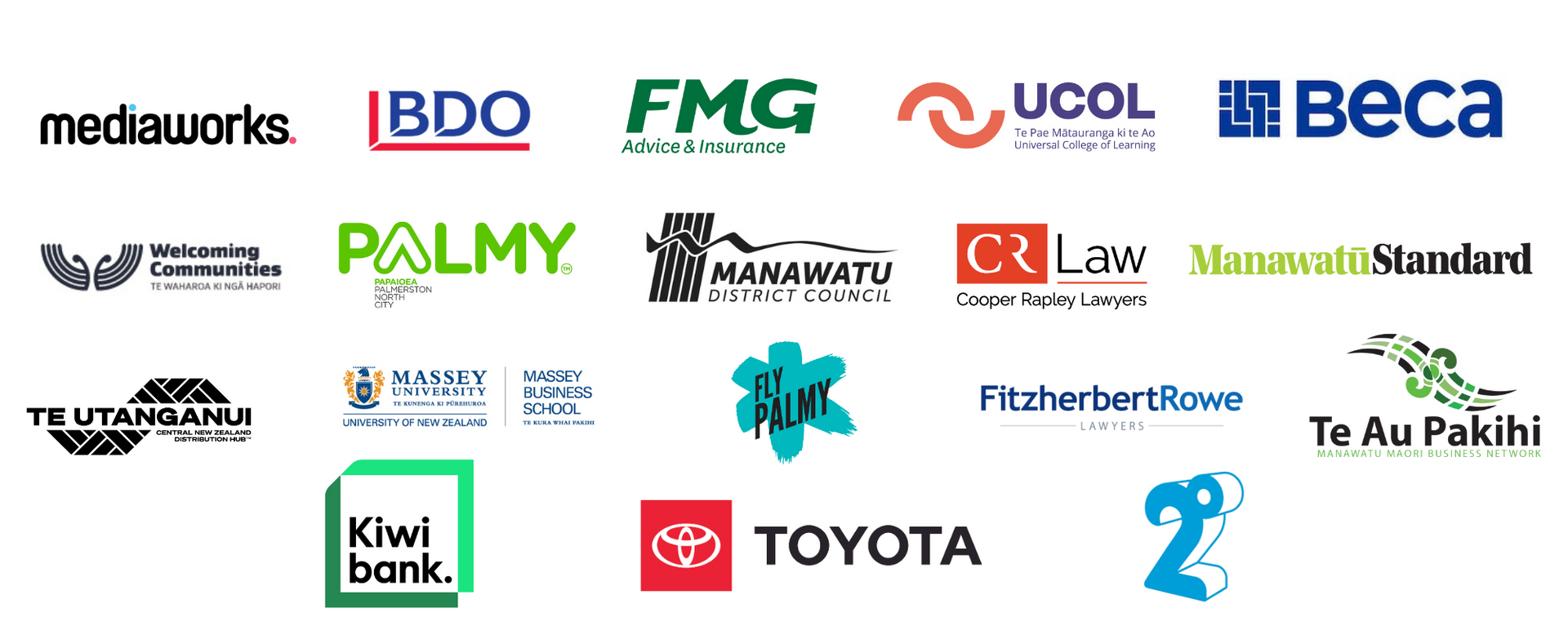 A bunch of logos on a white background including toyota