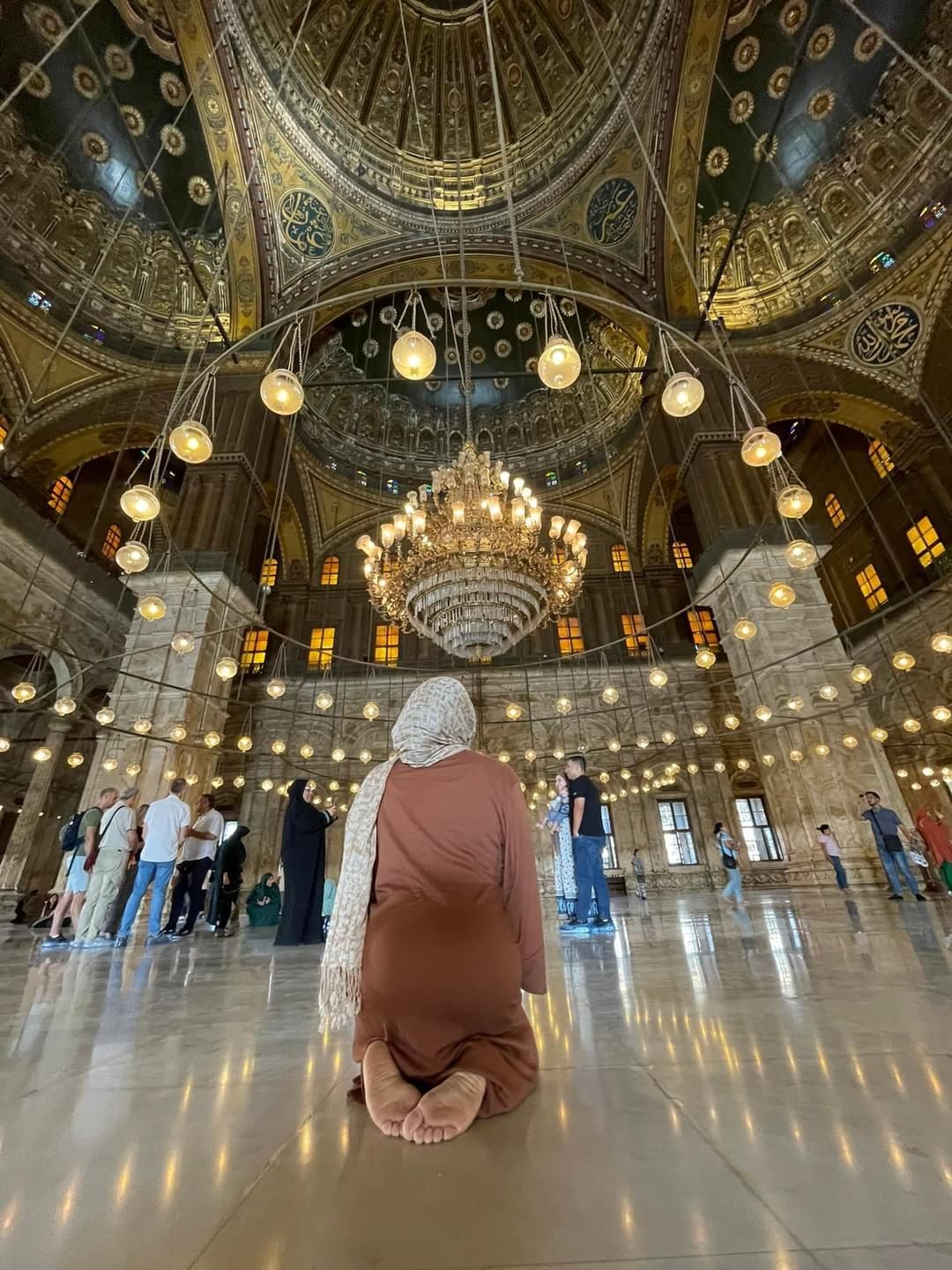 Solo female traveler exploring Egypt
