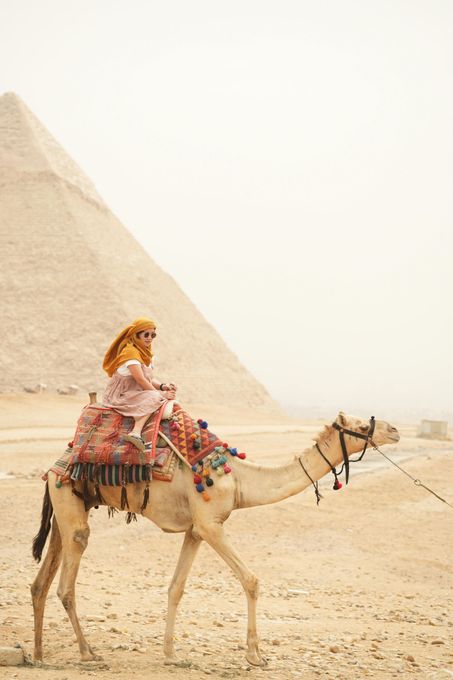 Camel ride experience at the Pyramids of Giza